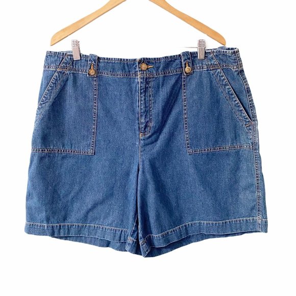 Orvis Pants - NWOT Orvis Jean Denim High Waisted Shorts Size 20